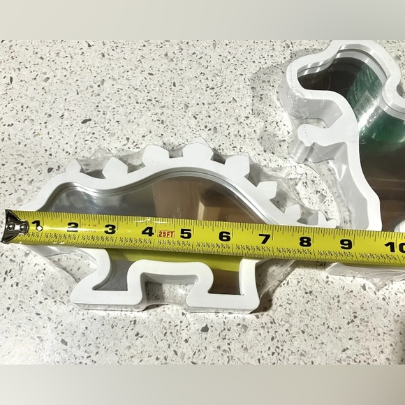 9" Kid's Dinosaur Mirror Wall Decor or Stand Up Stegosaurus & T-Rex Set of 2 - Picture 2 of 5